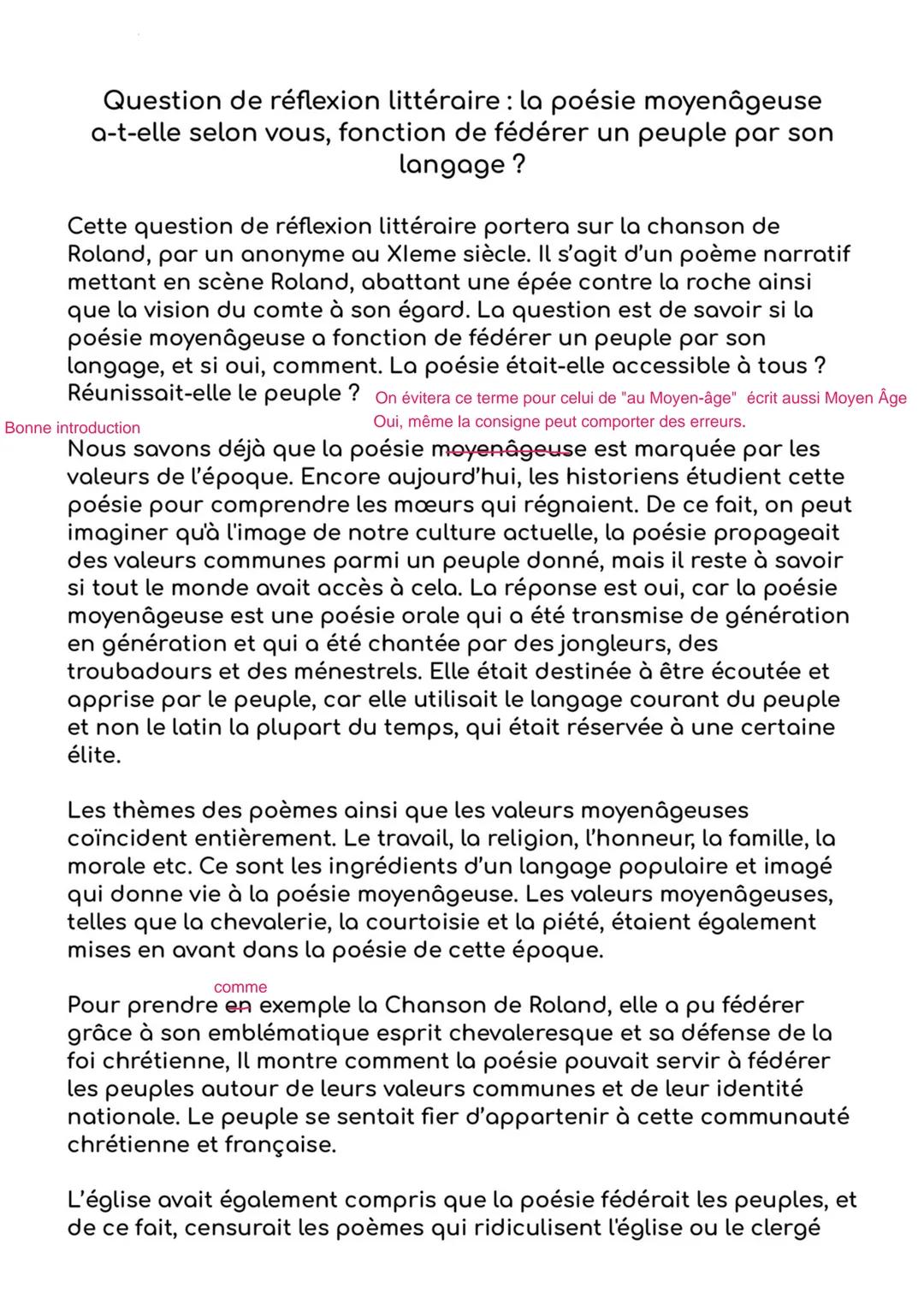 Deux excellents exercices pour un très bon devoir !
16
Le propos est bien maîtrisé et construit, avec de bonnes réflexions !
Cela manque peu