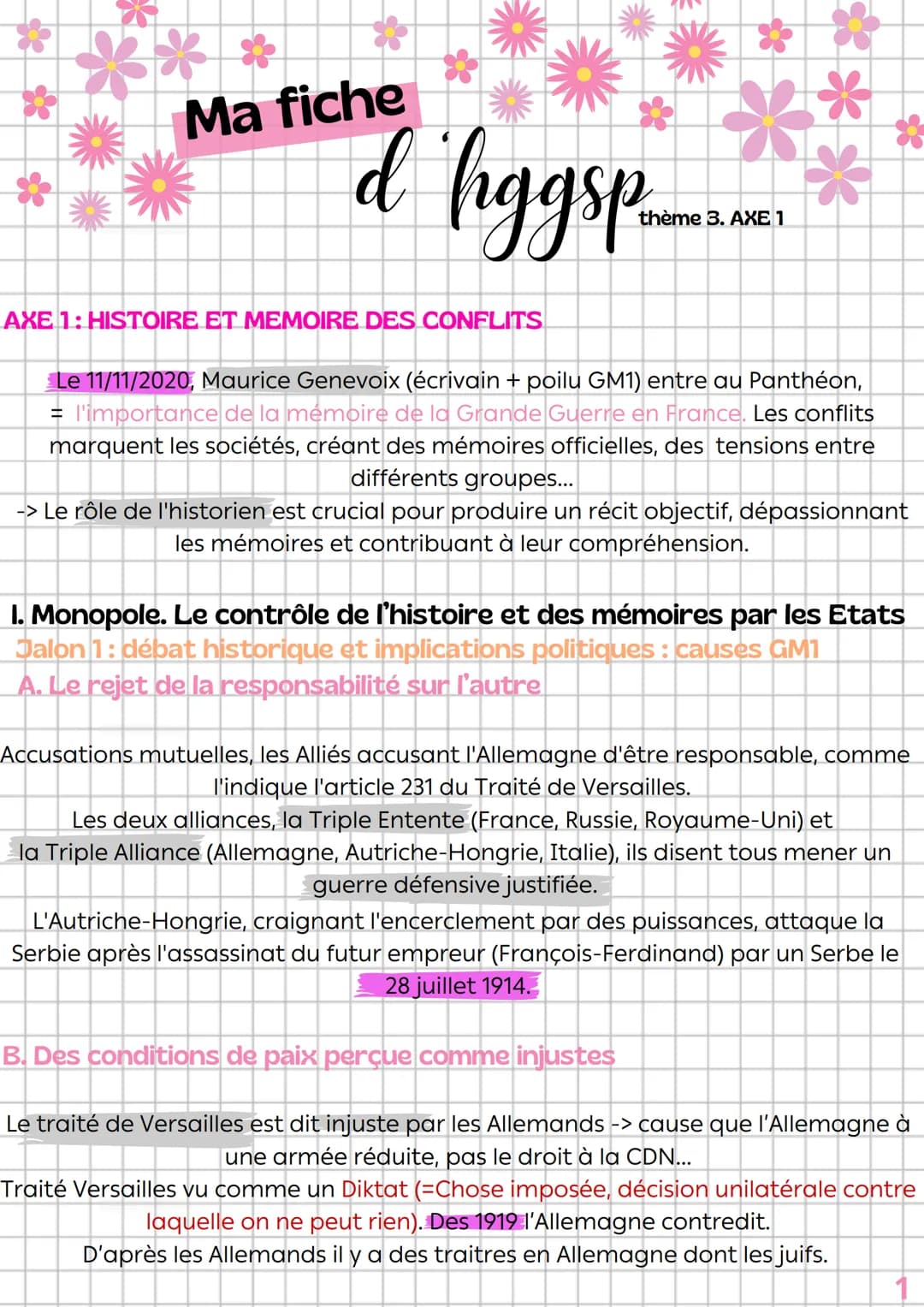 ***
Matiched figgsp...
AXE 1: HISTOIRE ET MEMOIRE DES CONFLITS
thème 3. AXE 1
***
Le 11/11/2020, Maurice Genevoix (écrivain + poilu GM1) ent