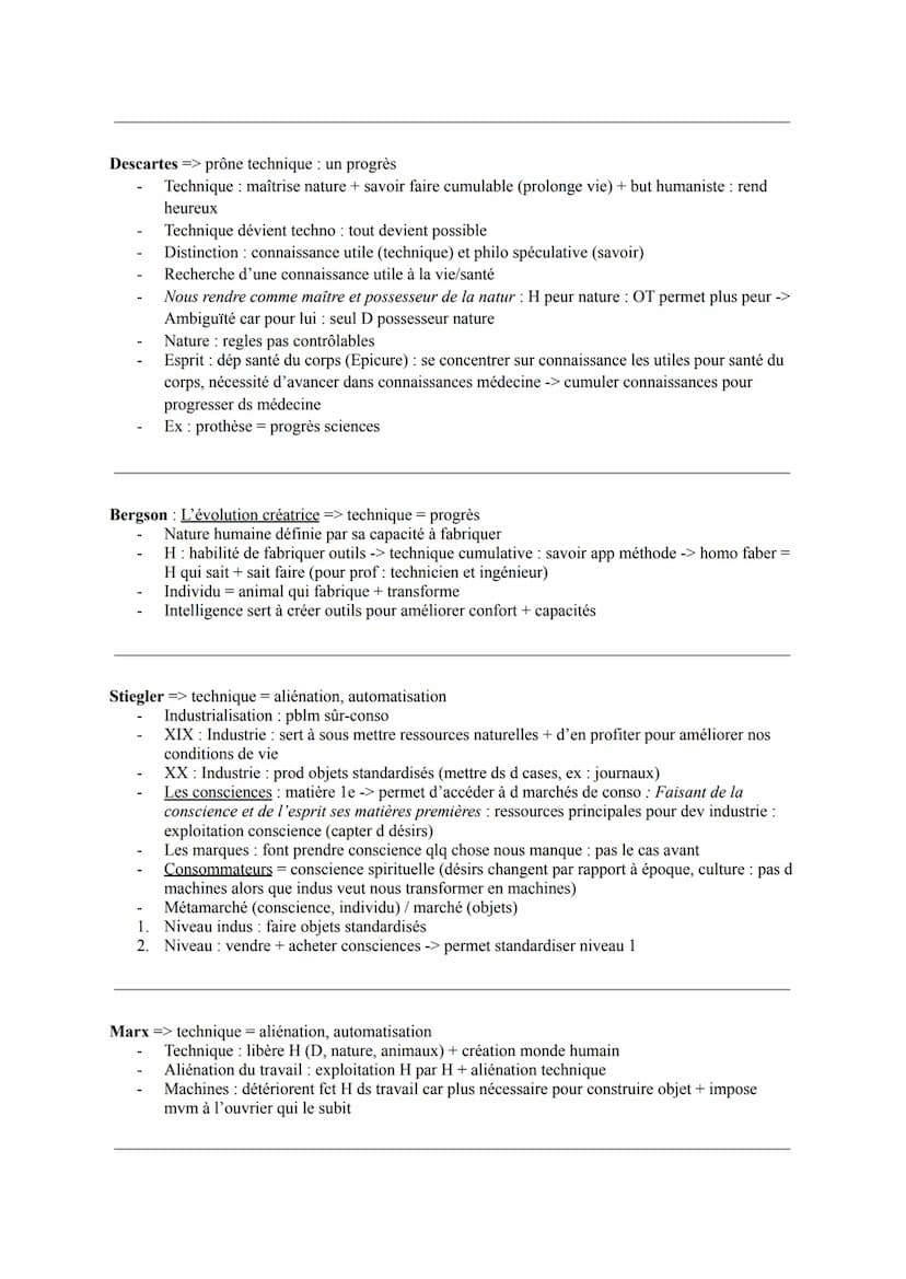La technique : savoir faire : H = faculté de fabriquer
La Technique
savoir faire visant l'utilité et l'efficacité (outils, machines, robots)