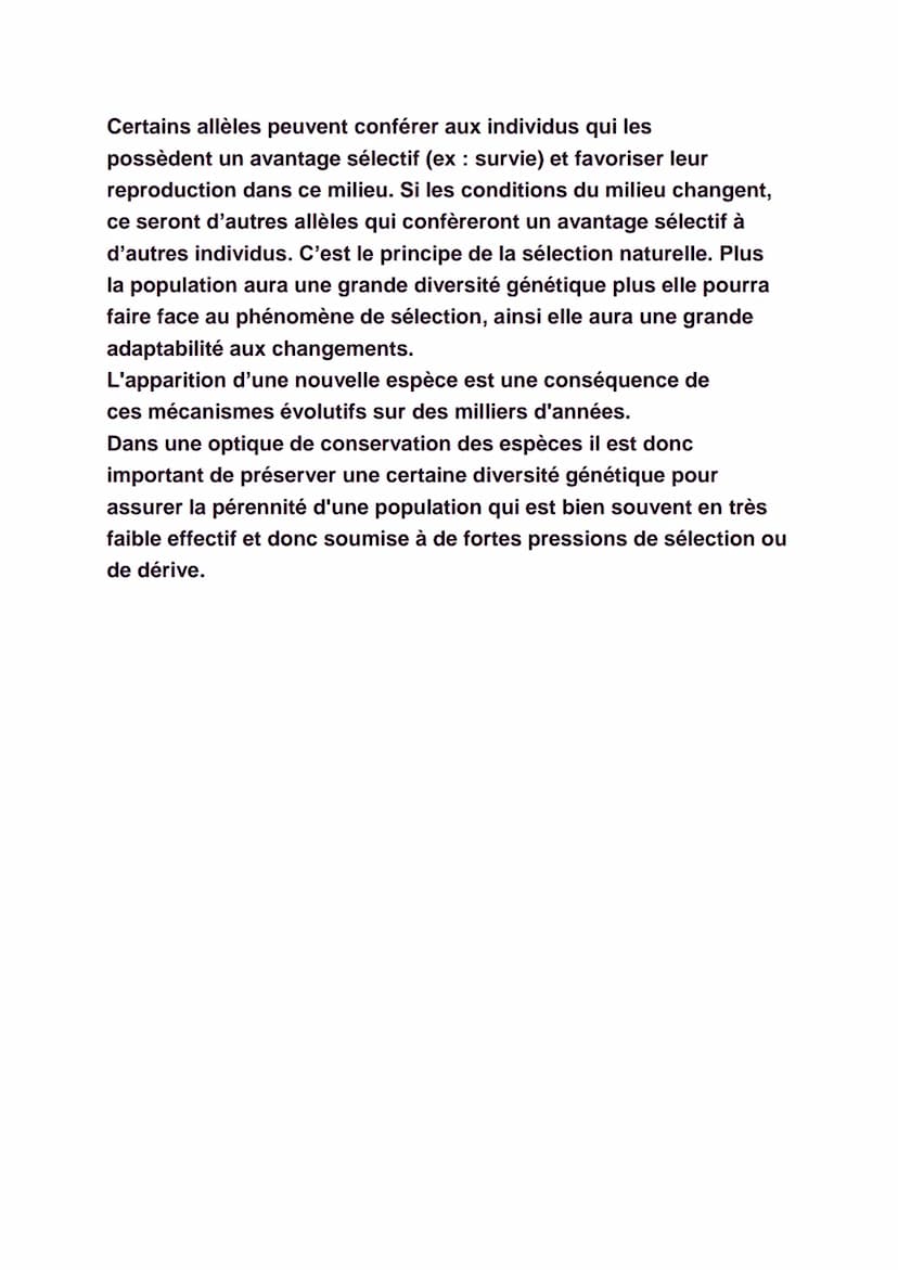La diversité génétique
Il est facile de constater qu'il existe une
certaine diversité au sein de chaque espèce, qu'elle
soit animale ou végé