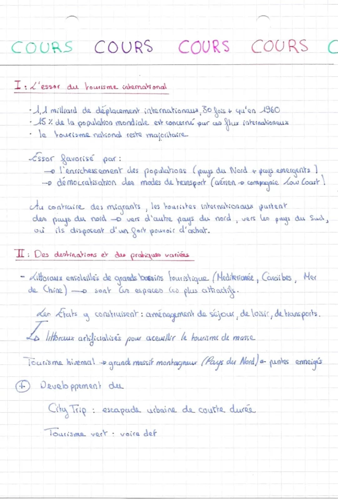 Theme 2: Les mobilités humaines transnationales.
CHAP - Le tourisme et ses espaces
T
Comment l'essor du tourisme a-t-il transformé certains 
