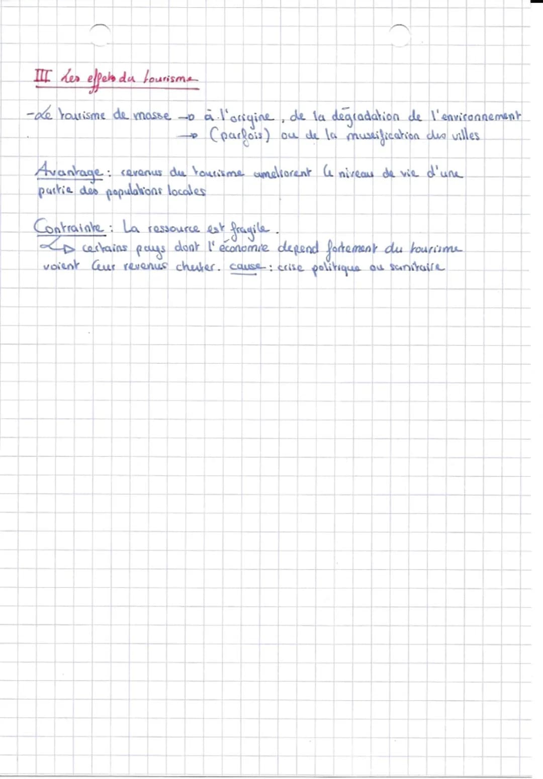 Theme 2: Les mobilités humaines transnationales.
CHAP - Le tourisme et ses espaces
T
Comment l'essor du tourisme a-t-il transformé certains 
