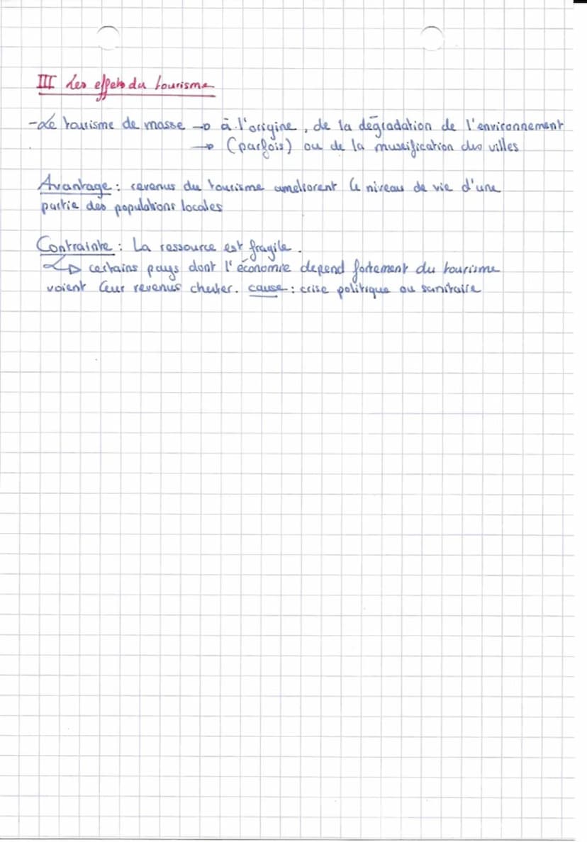 Theme 2: Les mobilités humaines transnationales.
CHAP - Le tourisme et ses espaces
T
Comment l'essor du tourisme a-t-il transformé certains 