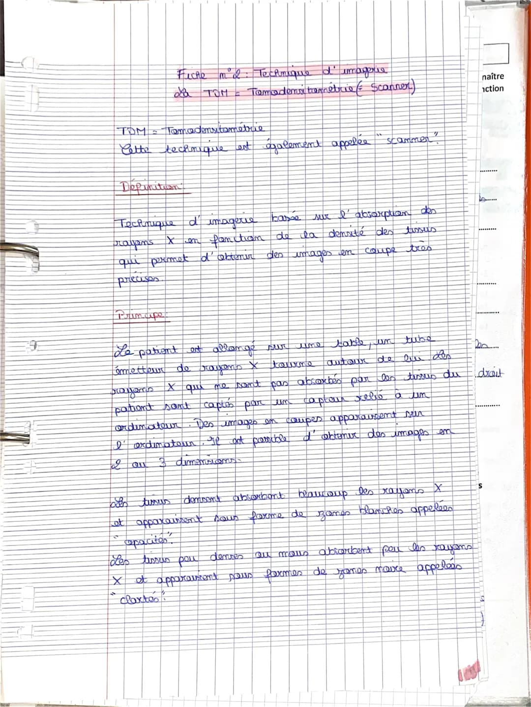 NW
9
Definition
Pramupe
-
TOM - Tomadensitometrie
Cette technique est également appelée scammer
Fiche mod
8 X
Technique d'imagerie
X
prayan'