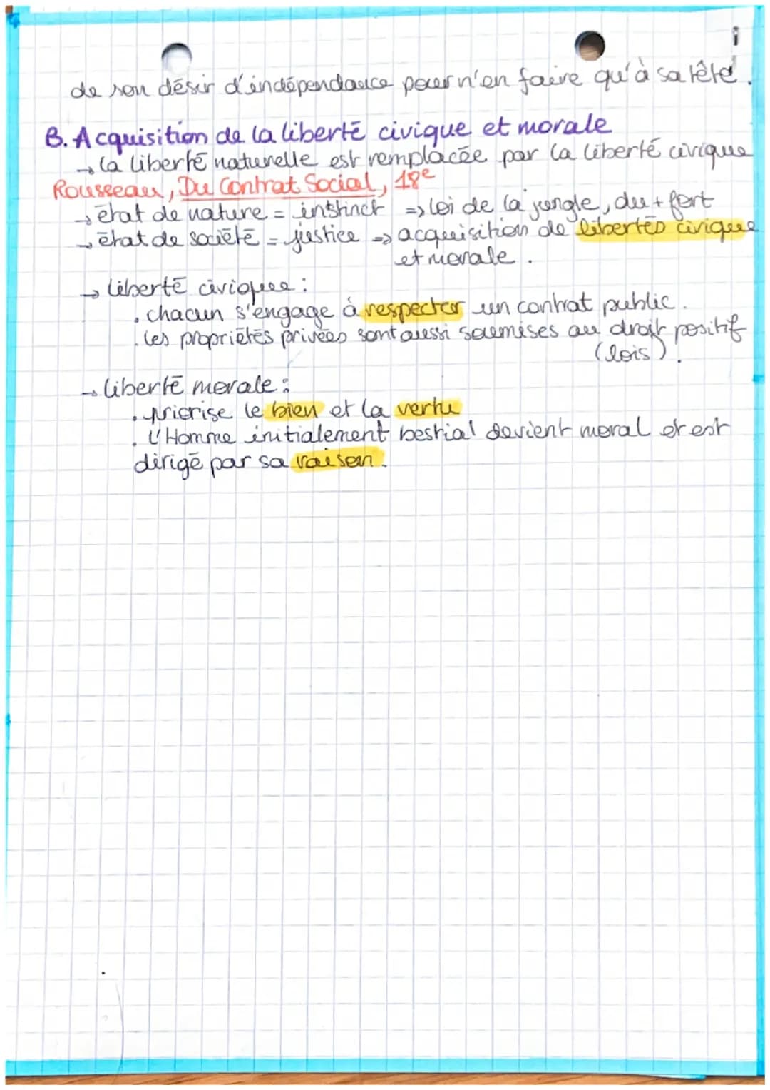 • Etat / justice
Vivre en société est-il une entrave à la liberté ?
1. Definition
Société: ensemble de personnes dont l'organisation est
rég