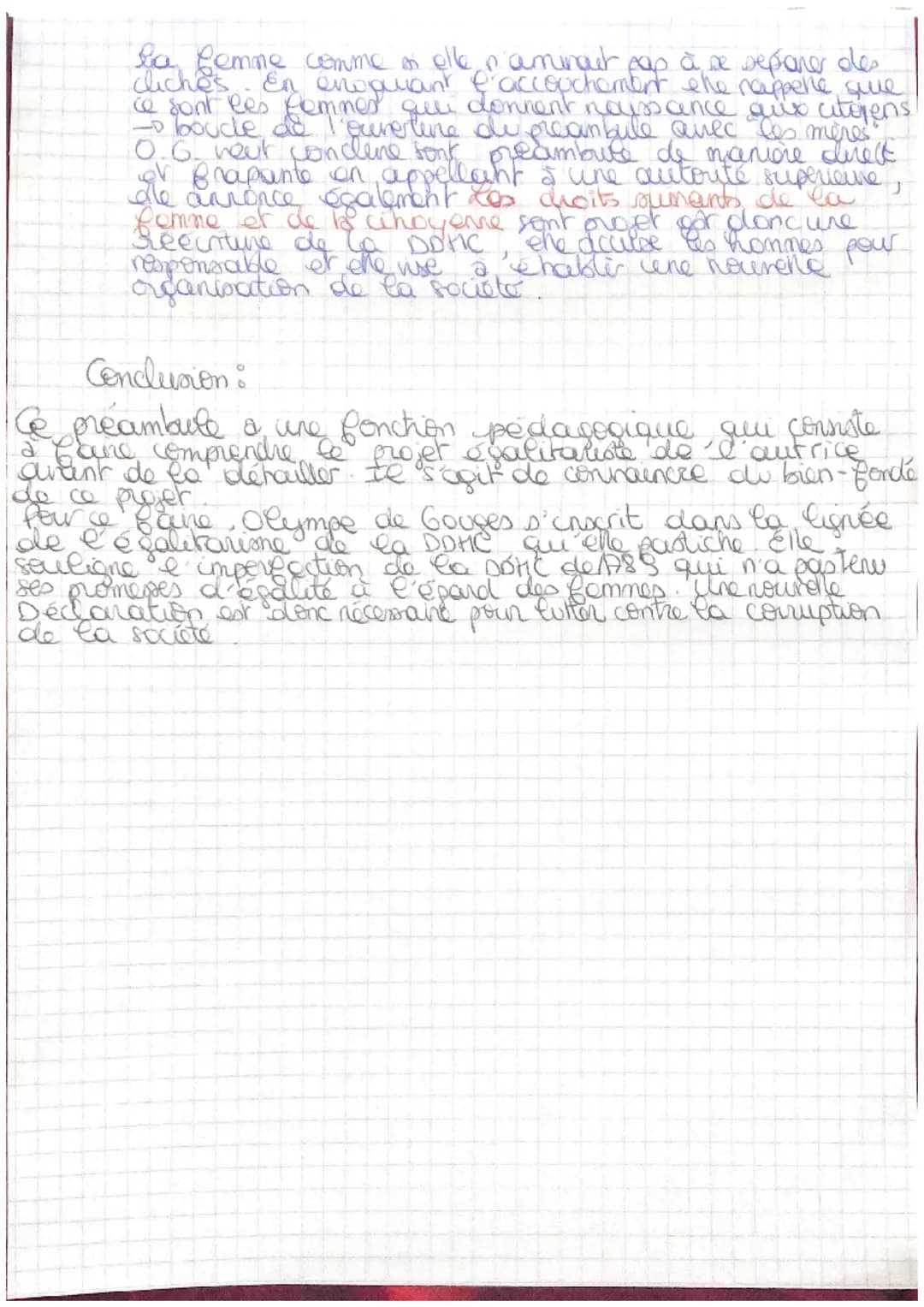 Préambule
Introduchen.
Olympe de Gouge est une femme de lettres qui
s'inscrit dans le mouvement des Lumieres
Revolution
progressistes que mi
