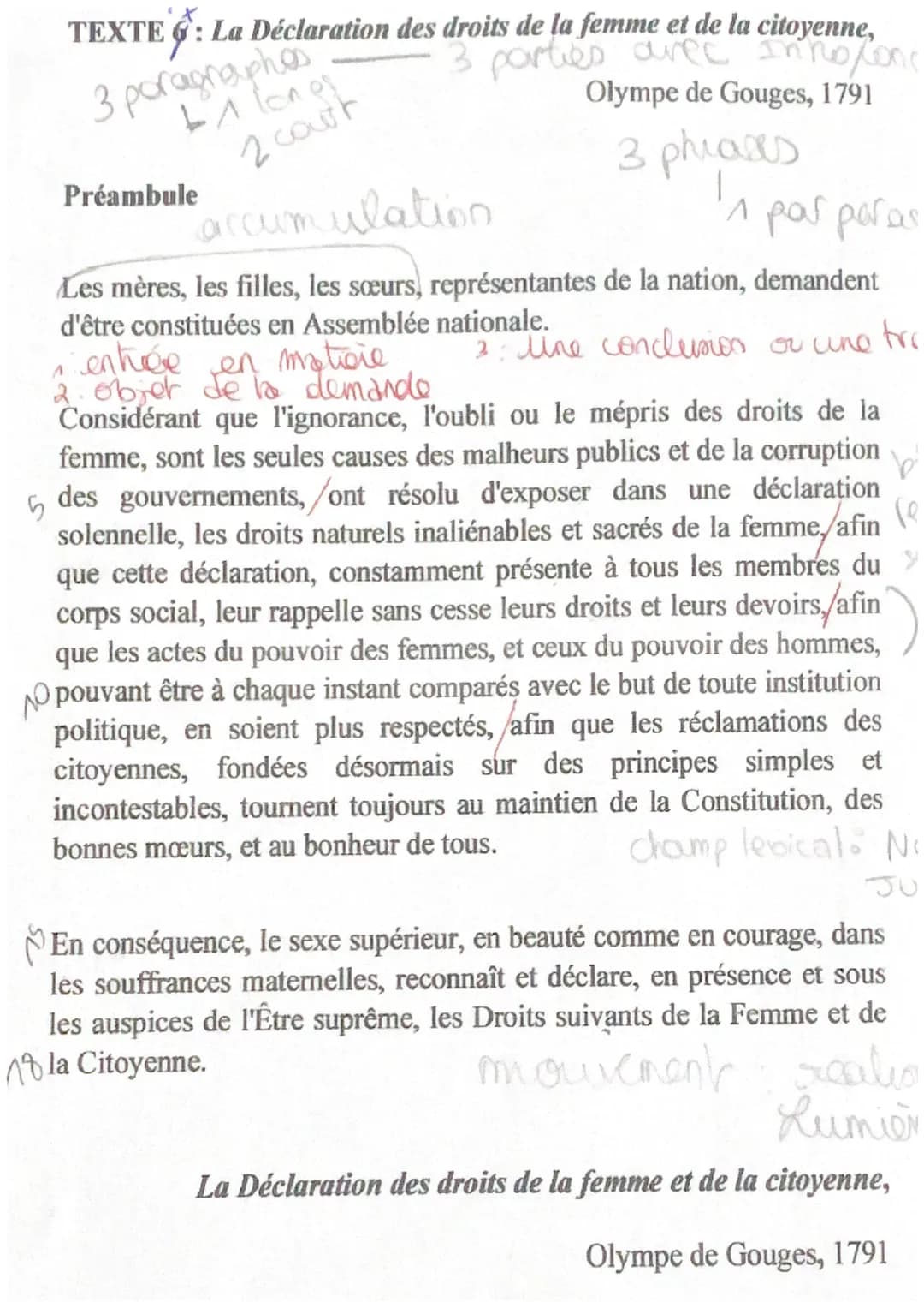 Préambule
Introduchen.
Olympe de Gouge est une femme de lettres qui
s'inscrit dans le mouvement des Lumieres
Revolution
progressistes que mi