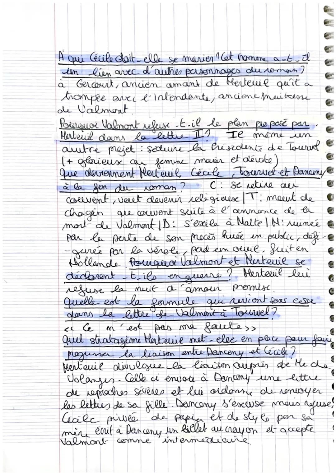 # Les liaisons dangereuses

= meveu

personnages:

de Rosemonde pincipaux Le Vicomte de Valmont, Cécile blanges,
La Marquise de Herteuil, La