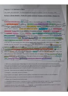 Know Analyse linéaire de la forme du contrat social de l'homme et de la femme de la DDFC de olympe de gouges  thumbnail