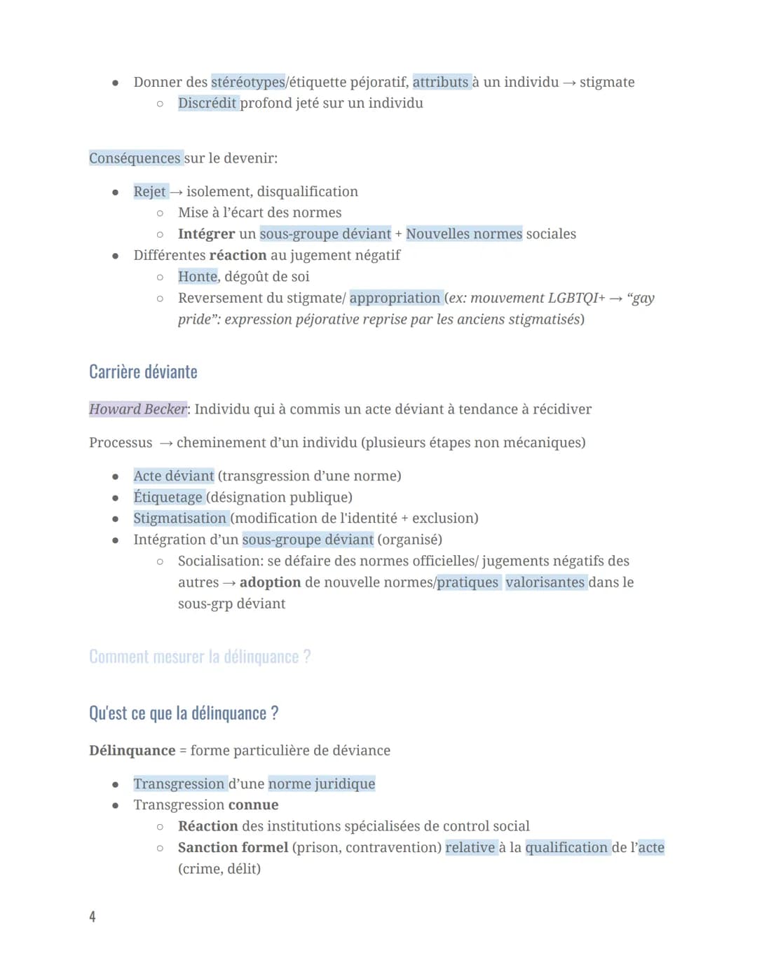 Sociologie
Quels sont les processus sociaux qui contribuent à la déviance ?
Intro:
La sociologie s'intéresse aux comportements qui sortent d