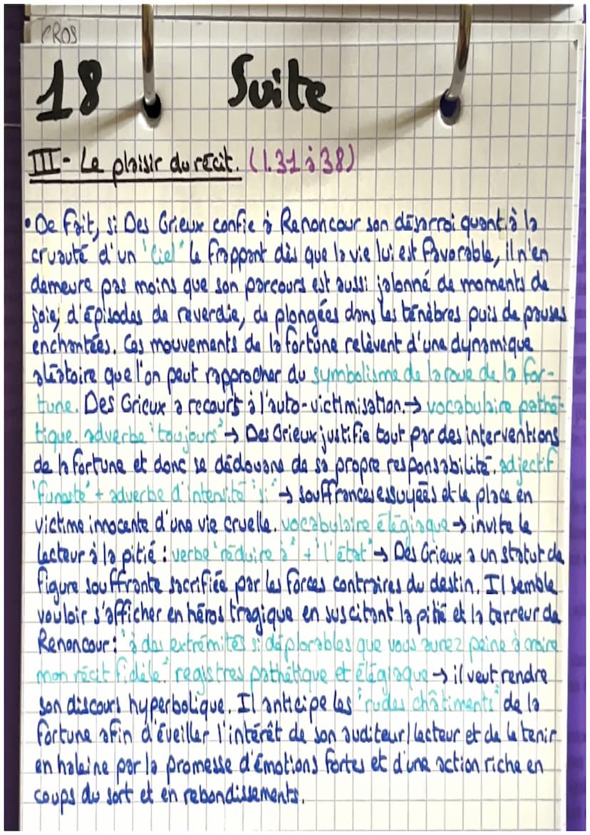 CROS
18 Manon s'amuse
L'abbé Prévost, Manon Lescaut, 1731
e
Introduction:
Ce texte est un extrait de Manon Lescaut, ce livre met en scine
la