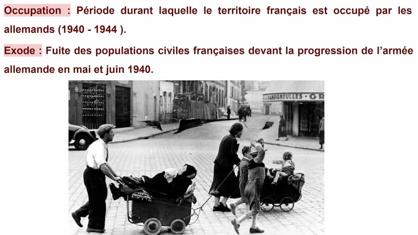Chapitre 4. La France défaite et occupée. Régime de
Vichy, Collaboration, Résistance.
Problématique : Comment la France se transforme-t-elle