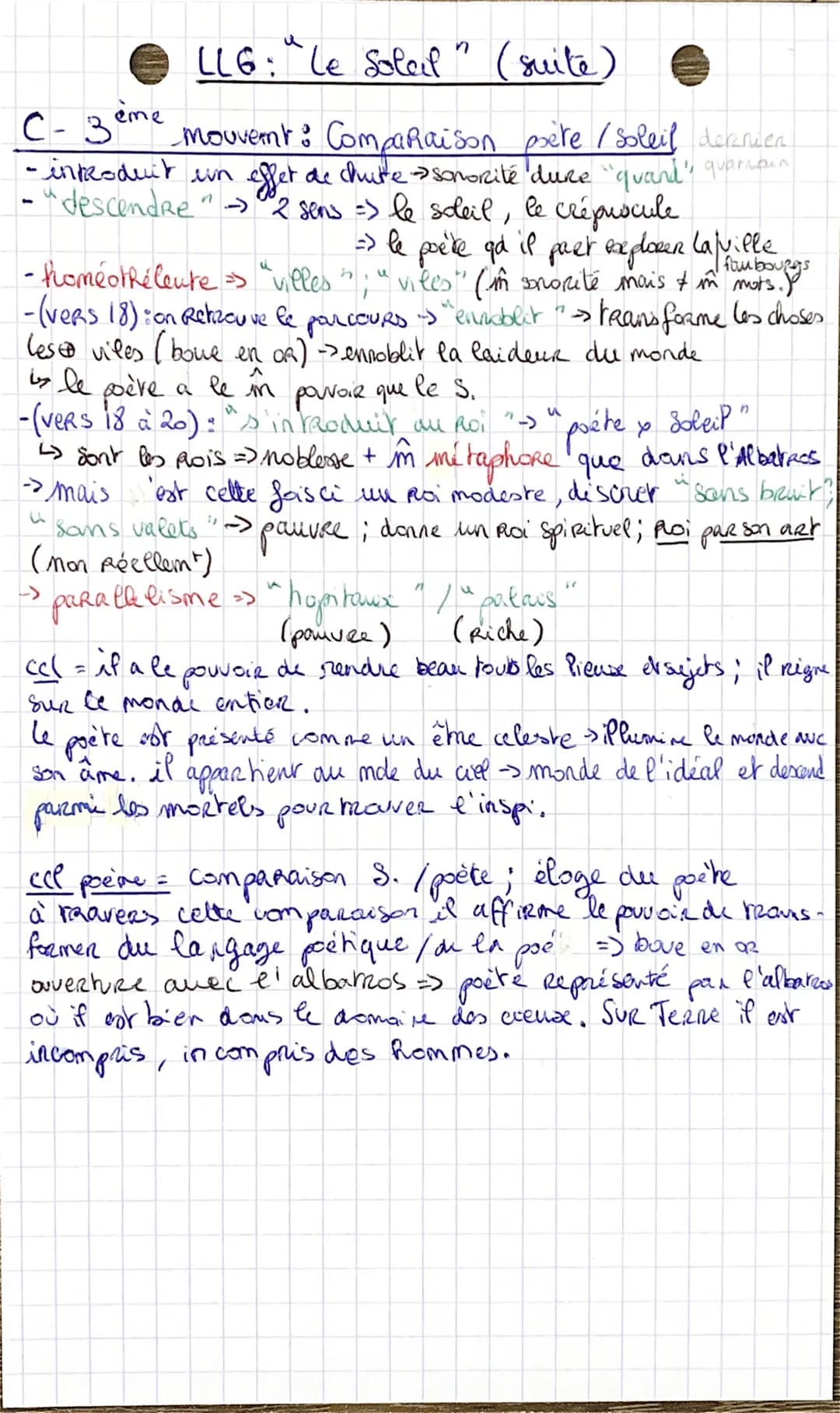 intro:
LLG: le soleil
amorce (theme nature)
•Baud, Moite 19ºs >>
Romantisme
> Parnasse.
+
FM(1857) 1861
censure par
PROCES.
+ Spleen Paris
-