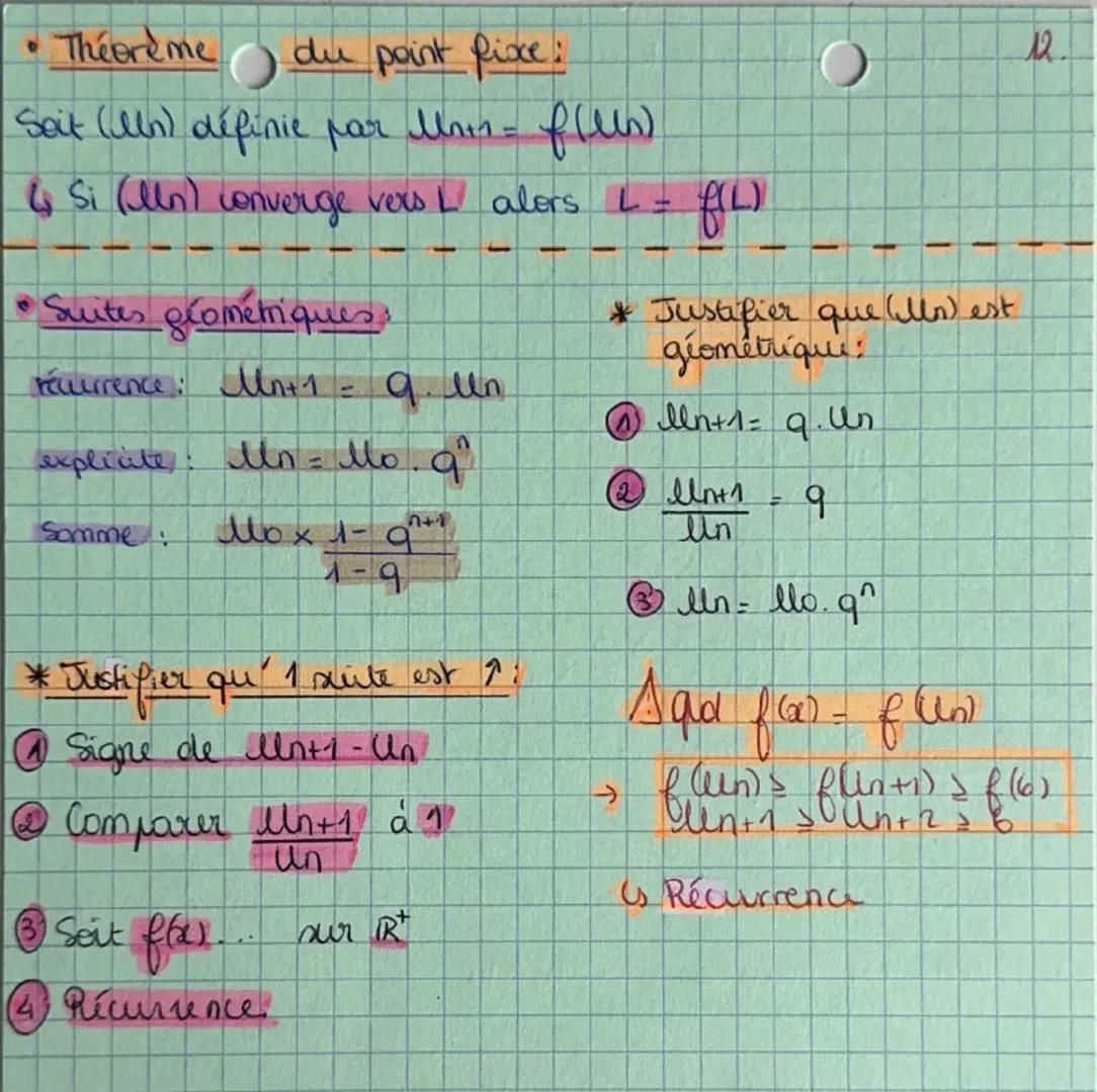 --- OCR Start ---
Maths The Chap 5: Réurrence, venvergence.
monotone
M
Principe de récurrence.
$\mu_{0}=2$
Seit in la propriété : $Mn\ge0$
$