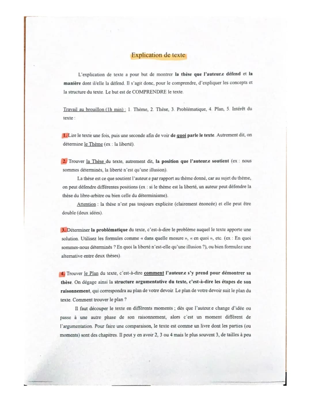 Méthodologie pour réussir en explication de texte de philosophie
