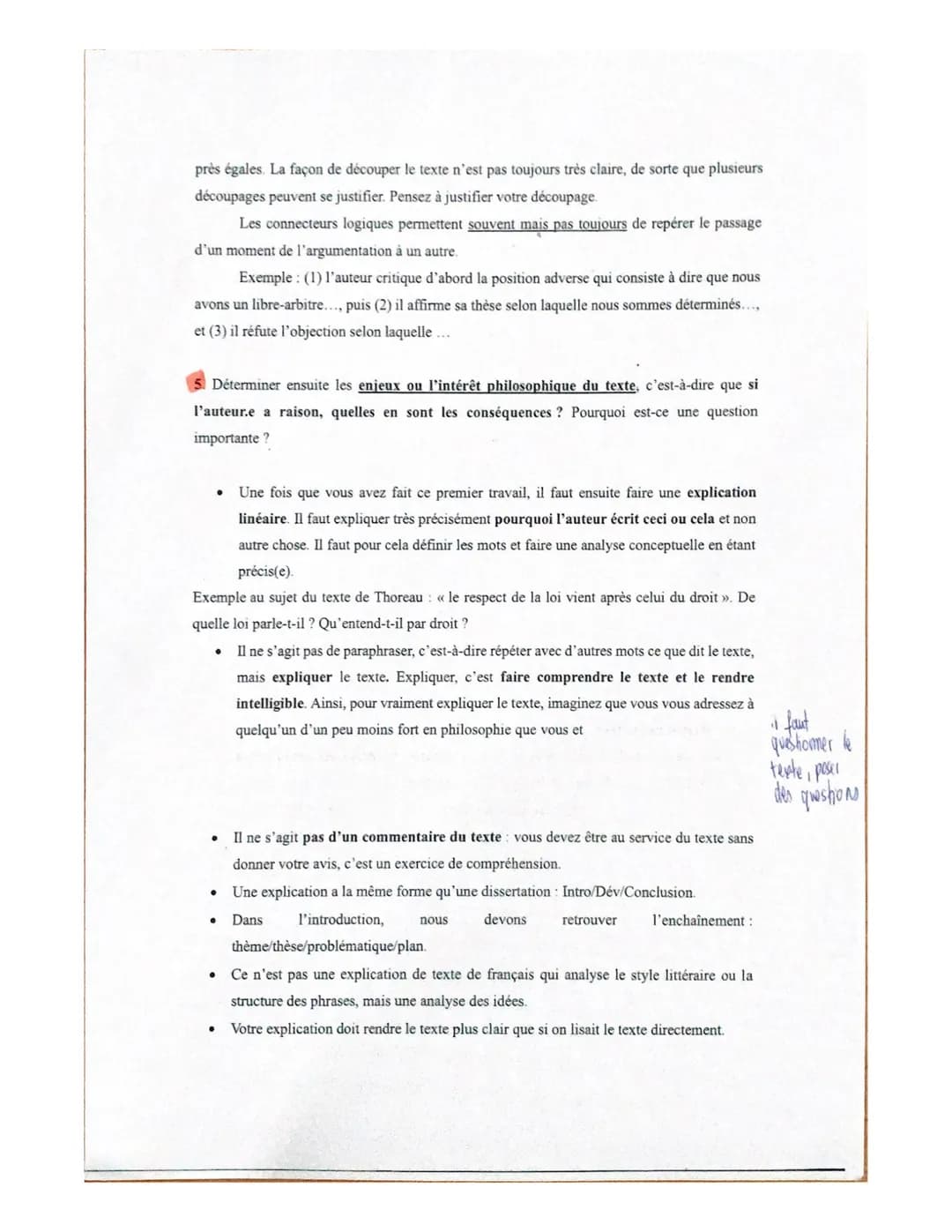 
<p>L'explication de texte vise à exposer la thèse défendue par l'auteur.e et la manière dont il/elle la développe. Il s'agit avant tout de 