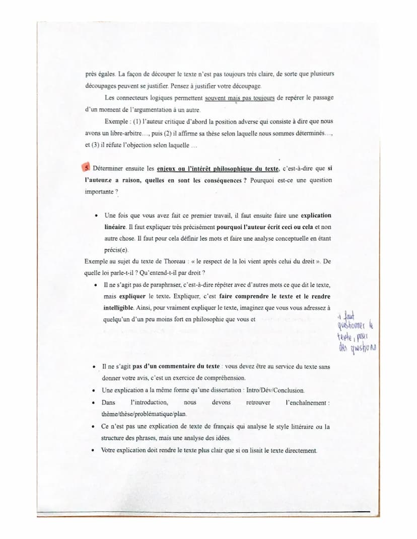 
<p>L'explication de texte vise à exposer la thèse défendue par l'auteur.e et la manière dont il/elle la développe. Il s'agit avant tout de 