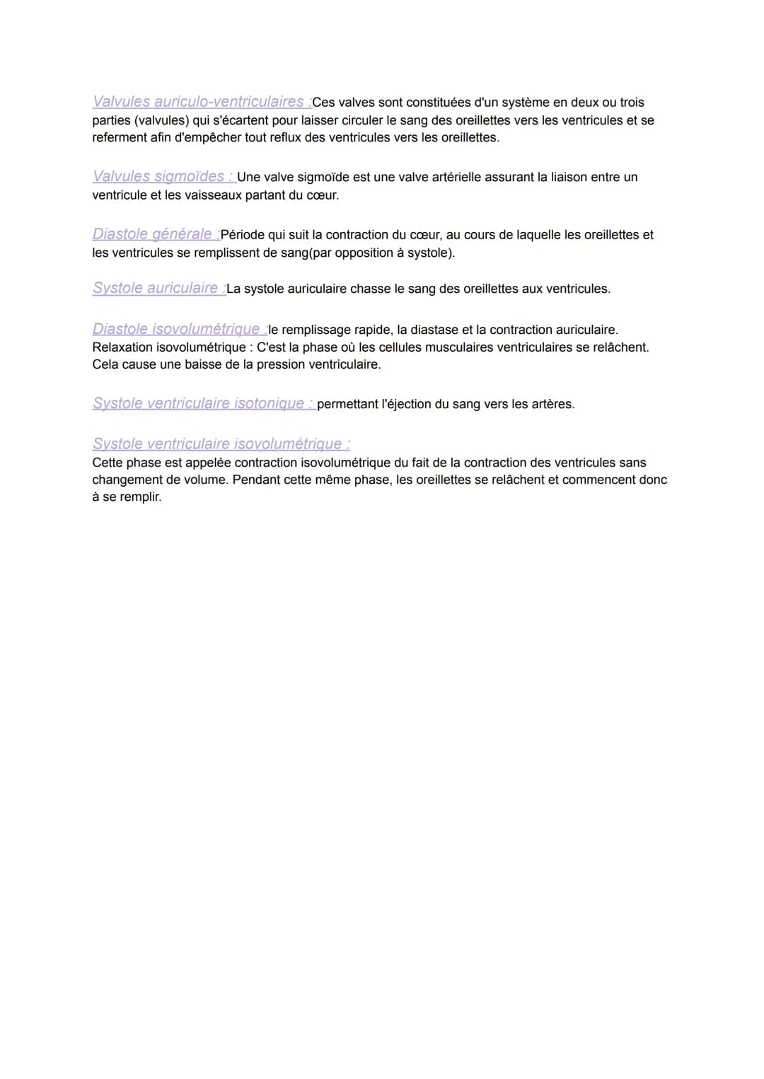 Schématisation du coeur
ww
N
Chapitre 4.2: Activité mécanique de la révolution
cardiaque
3-
Légende :
1 - veine cave supérieure
2- oreillett