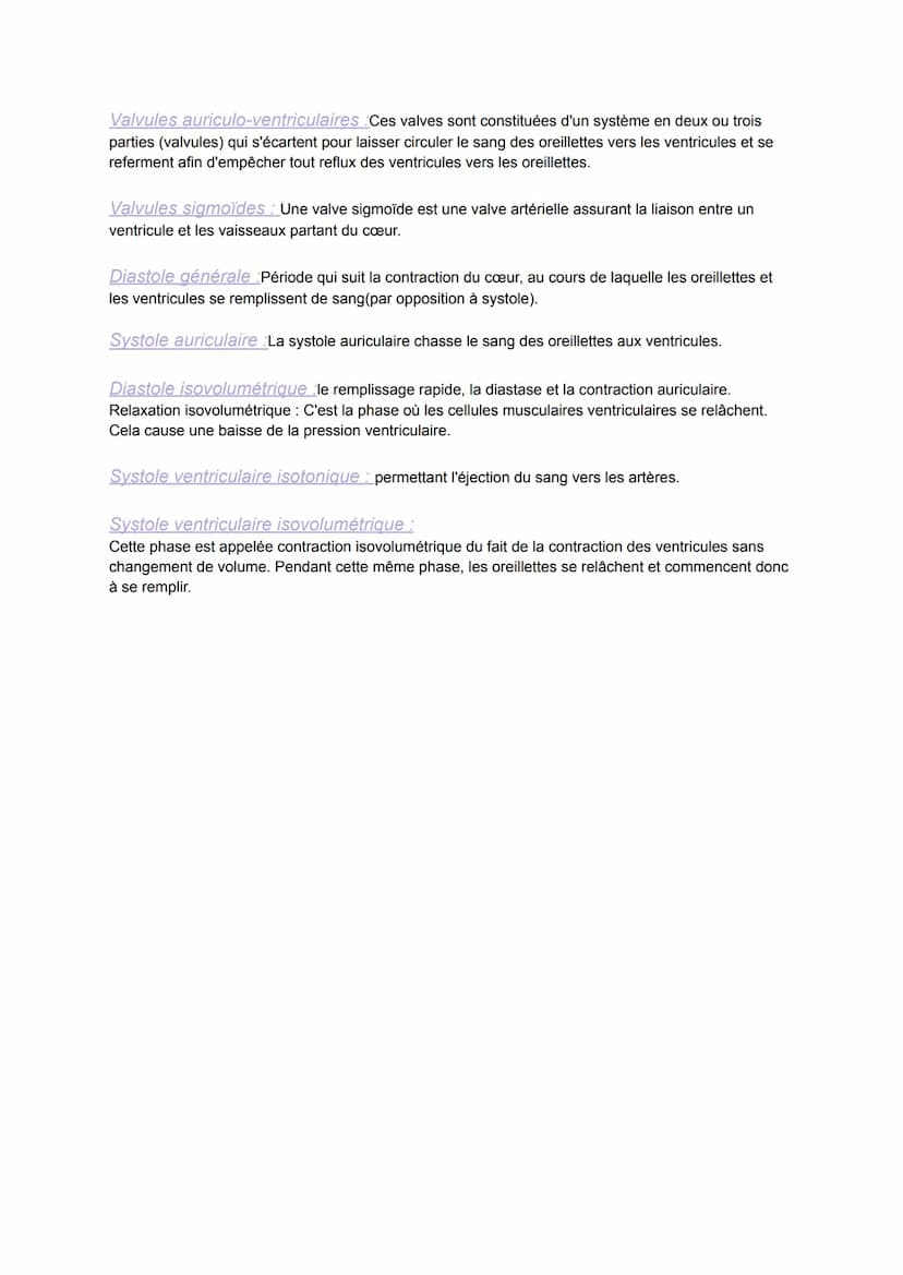 Schématisation du coeur
ww
N
Chapitre 4.2: Activité mécanique de la révolution
cardiaque
3-
Légende :
1 - veine cave supérieure
2- oreillett