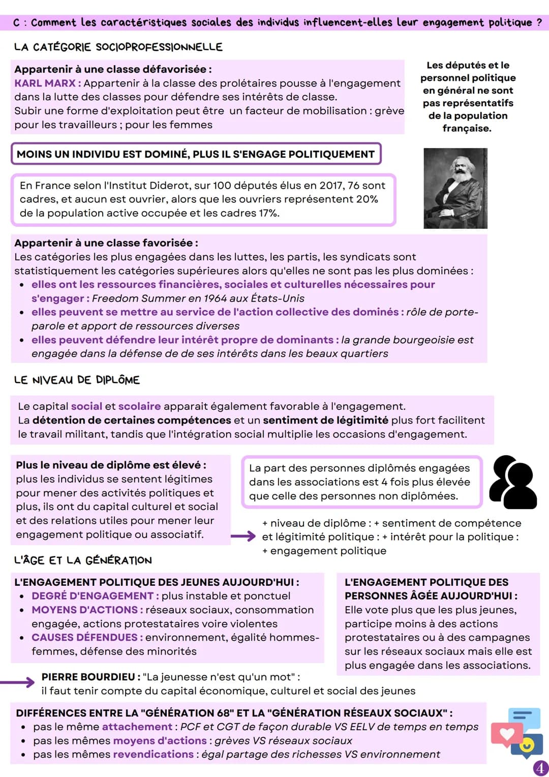 CHAPITRE 6
1: LES FORMES ET LES DETERMINANTS DE L'ENGAGEMENT POLITIQUE
A: Quelles sont les formes de l'engagement politique ?
ENGAGEMENT POL