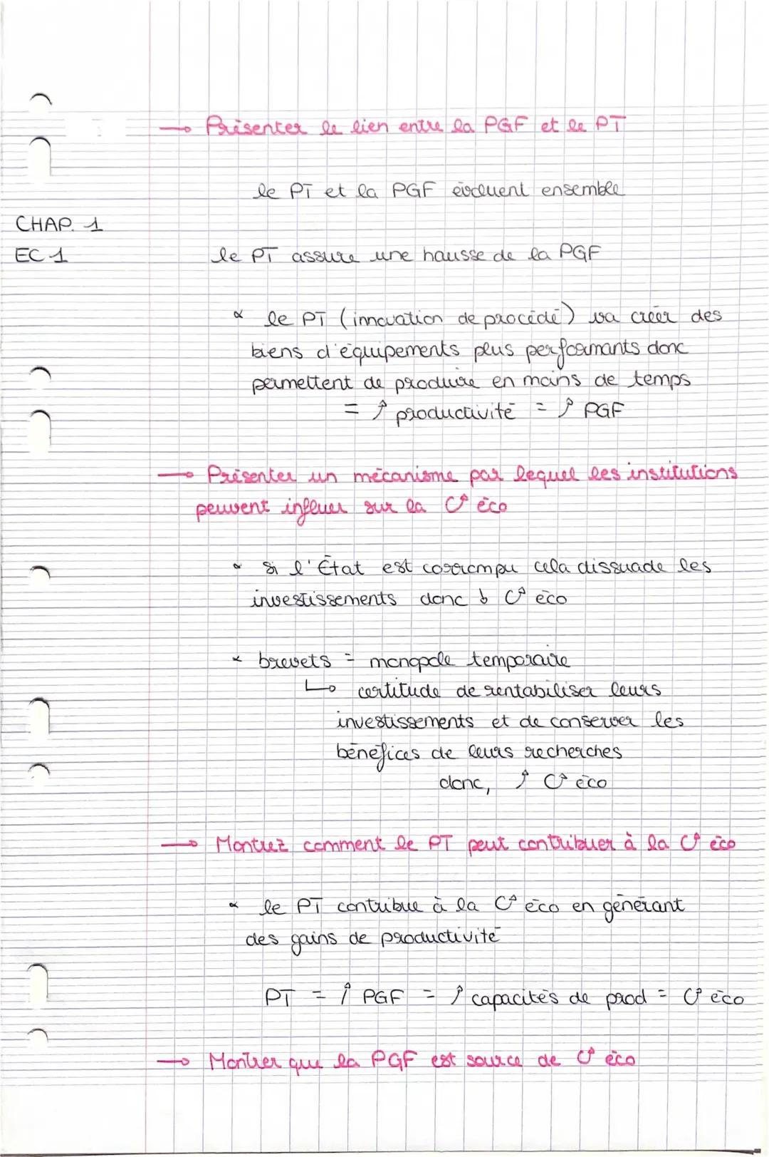 Comprendre le lien entre PGF et progrès technique pour la croissance économique