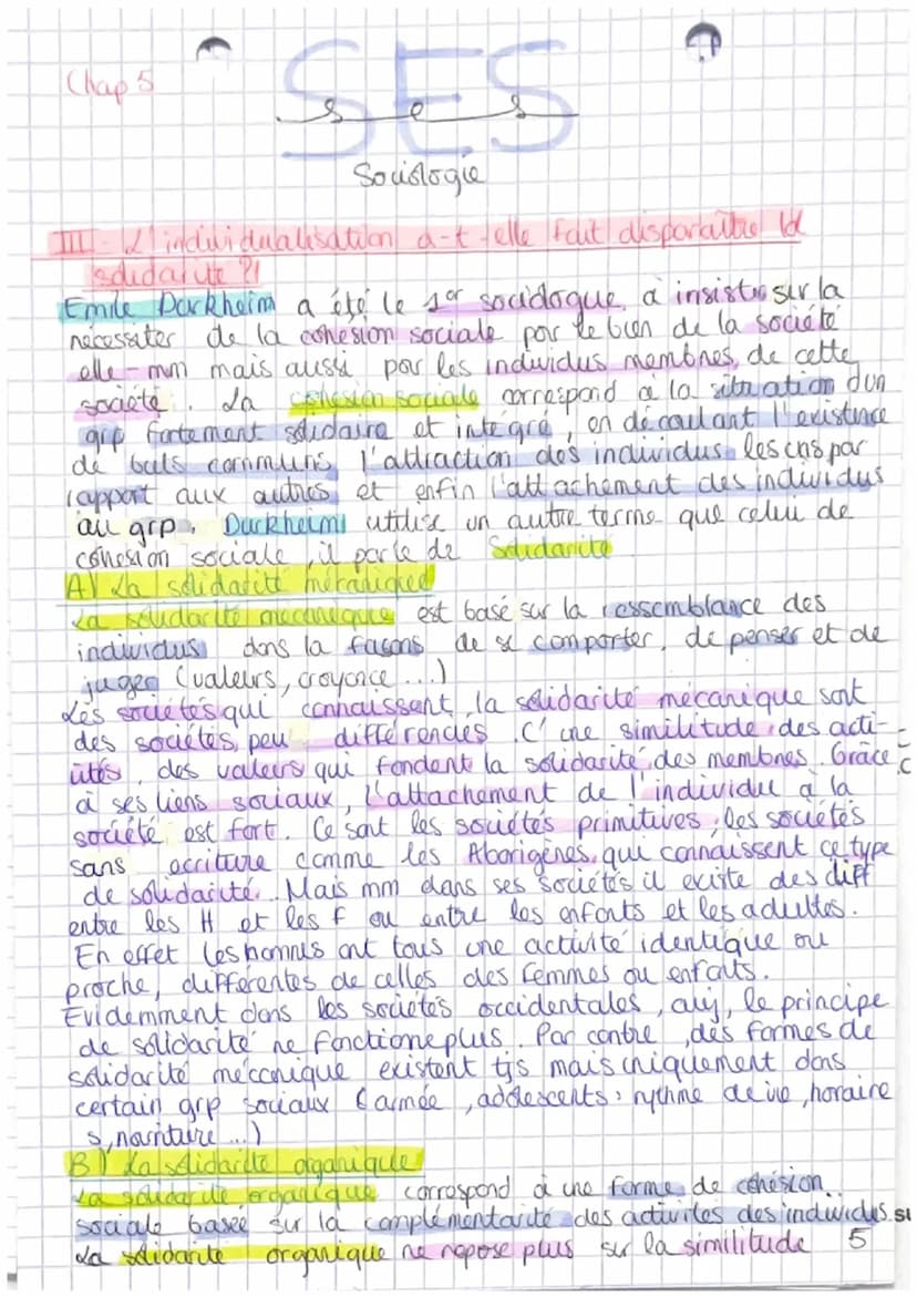 Chap S
D
SES
Soudlo gle
Comment se construisent et évdue les liens sociaux ?
unissent
Les liens sociaux désignent l'ensemble des relations q