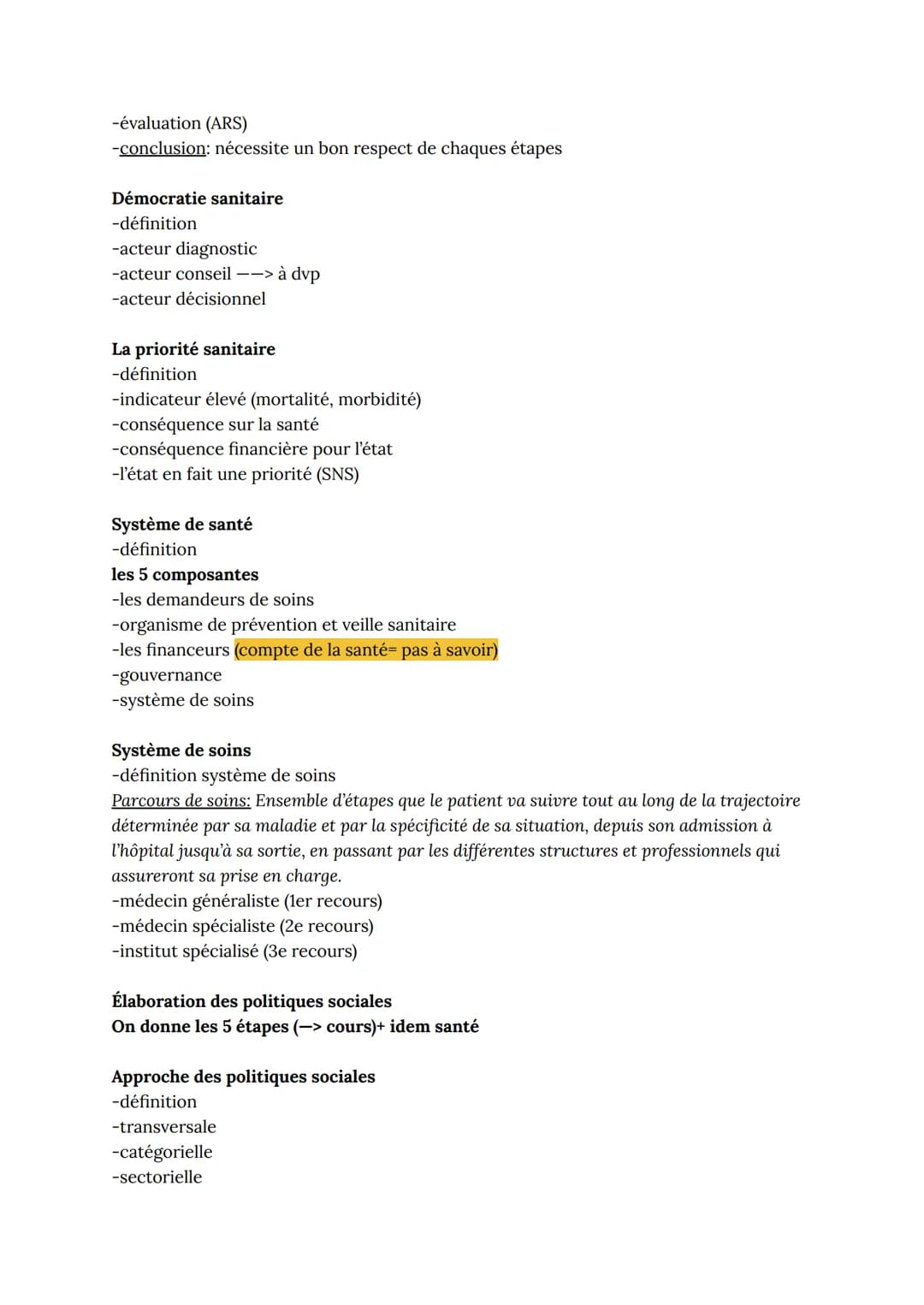 Questions développement: structure des réponses par notions.
À savoir: on peut faire des ouvertures dans les conclusions!
Chapitres non éval
