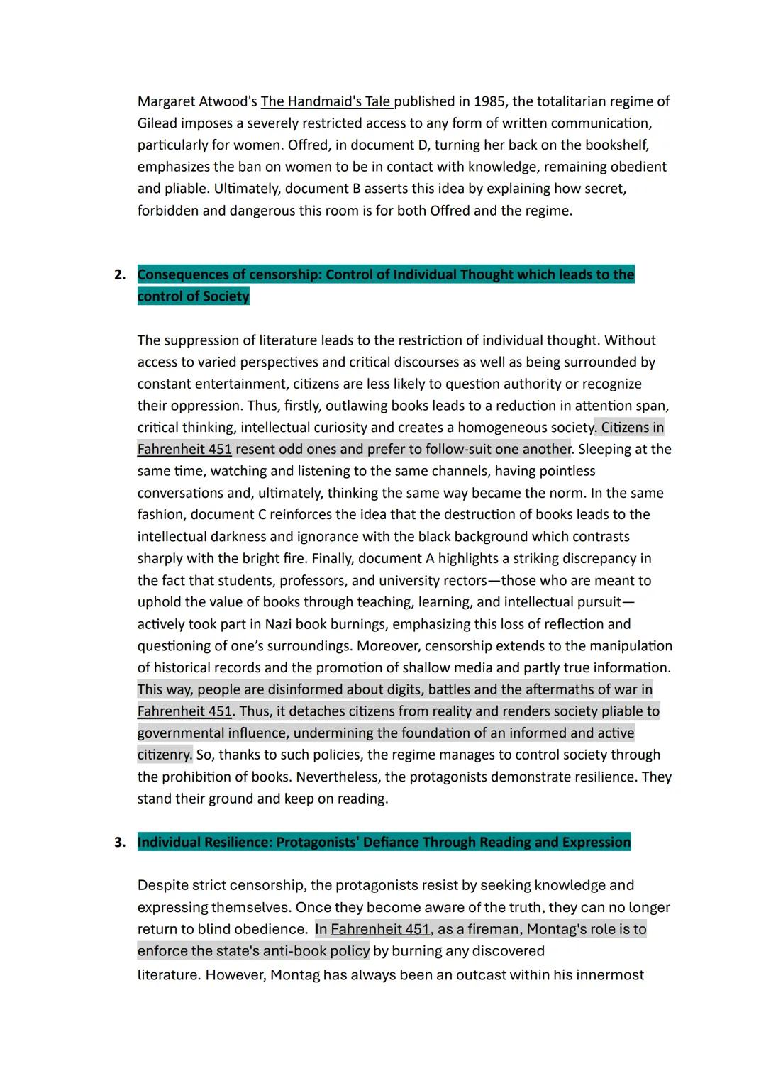 LLCER ORAL
Today's society faces an unprecedented book censorship across many US states. For authors
as well as for me, banning books feels 