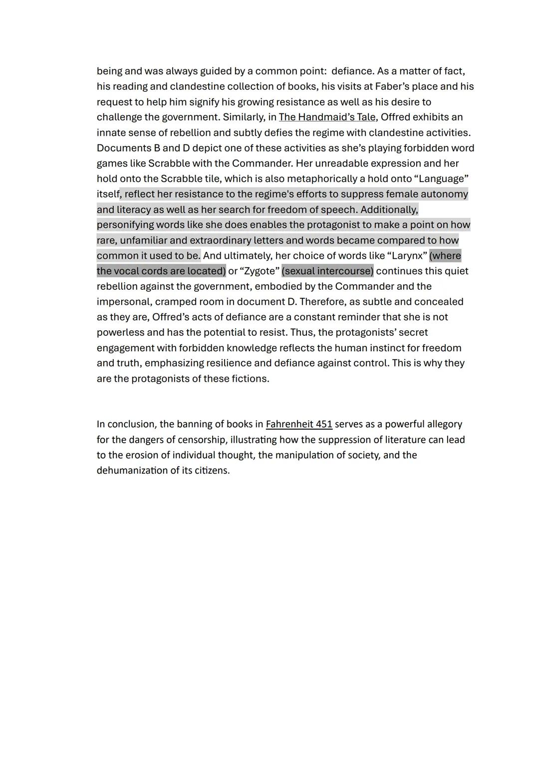 LLCER ORAL
Today's society faces an unprecedented book censorship across many US states. For authors
as well as for me, banning books feels 