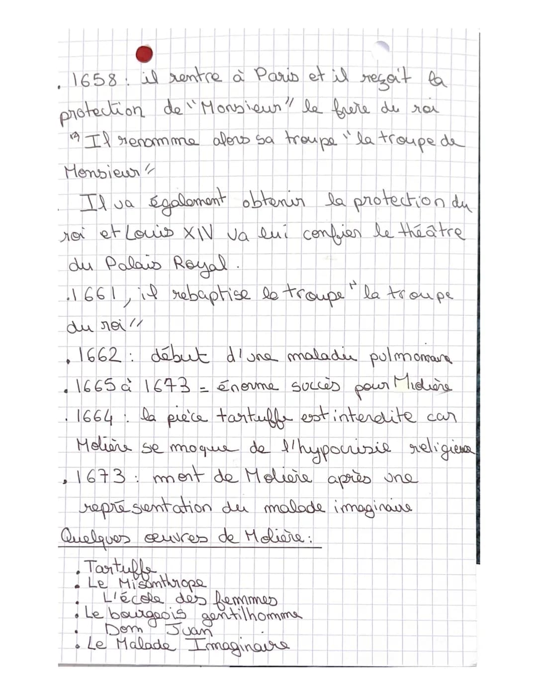 ECRIT
FRANÇAIS
dissertation
BiGGRAPHIT
-55
MOLIERE
• Jean Baptiste Poquelin est né à Paris en
1622.
Il est issu d'une famille bourgeoise
164