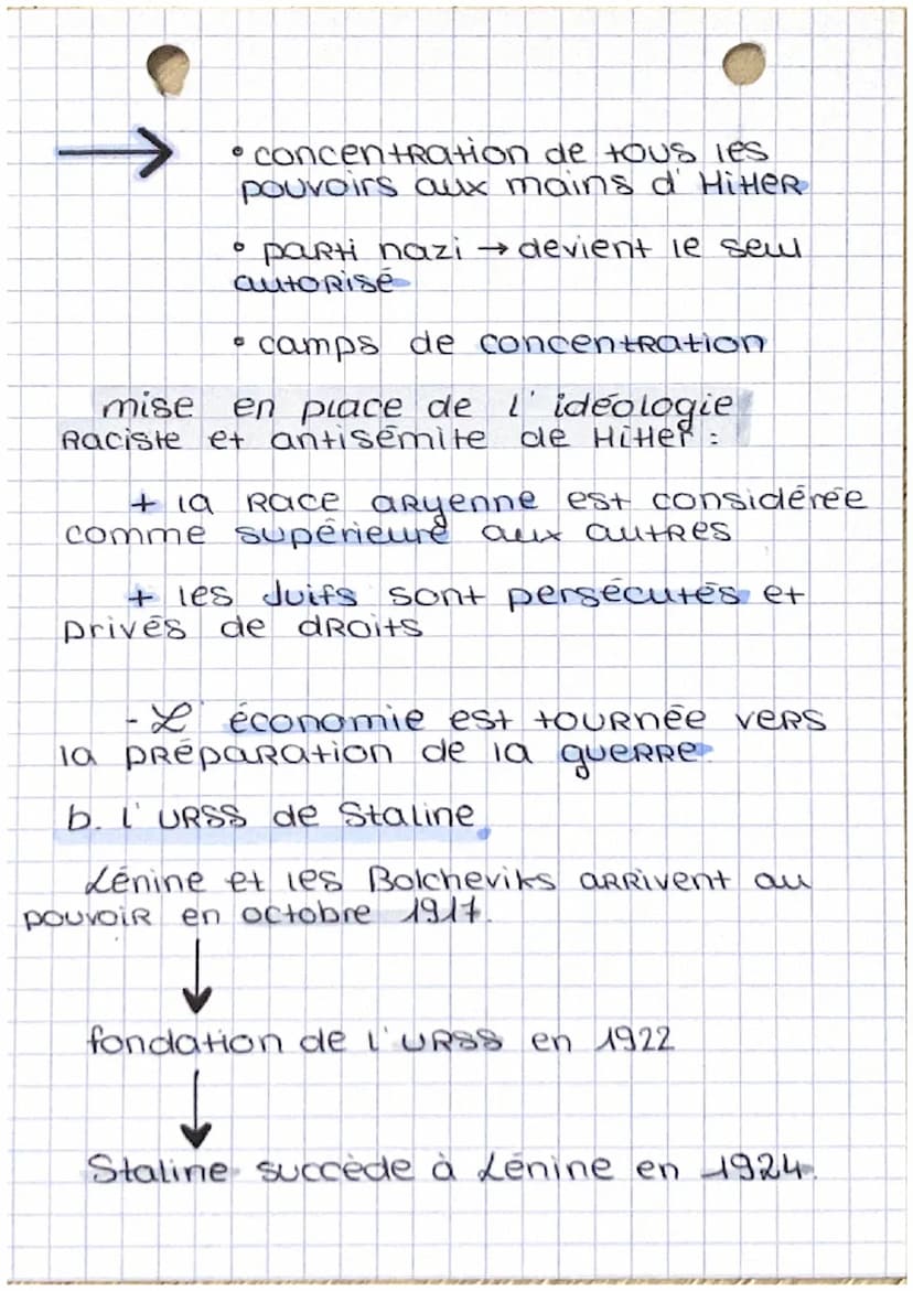 his
O
démocraties et totalitarisme dans
l'entre-deux-gueRRes
IL EUROPE des Régimes totalitaires
a. I Allemagne nazie
HitleR aRRive au pouvoi