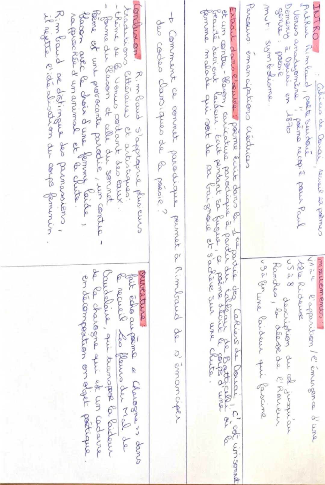 OBJET D'ÉTUDE: La poésie du XIXe au XIXe siècle.

Parcours: << Emancipations créatrices >>>

Œuvre intégrale : Arthur Rimbaud, Cahiers de Do