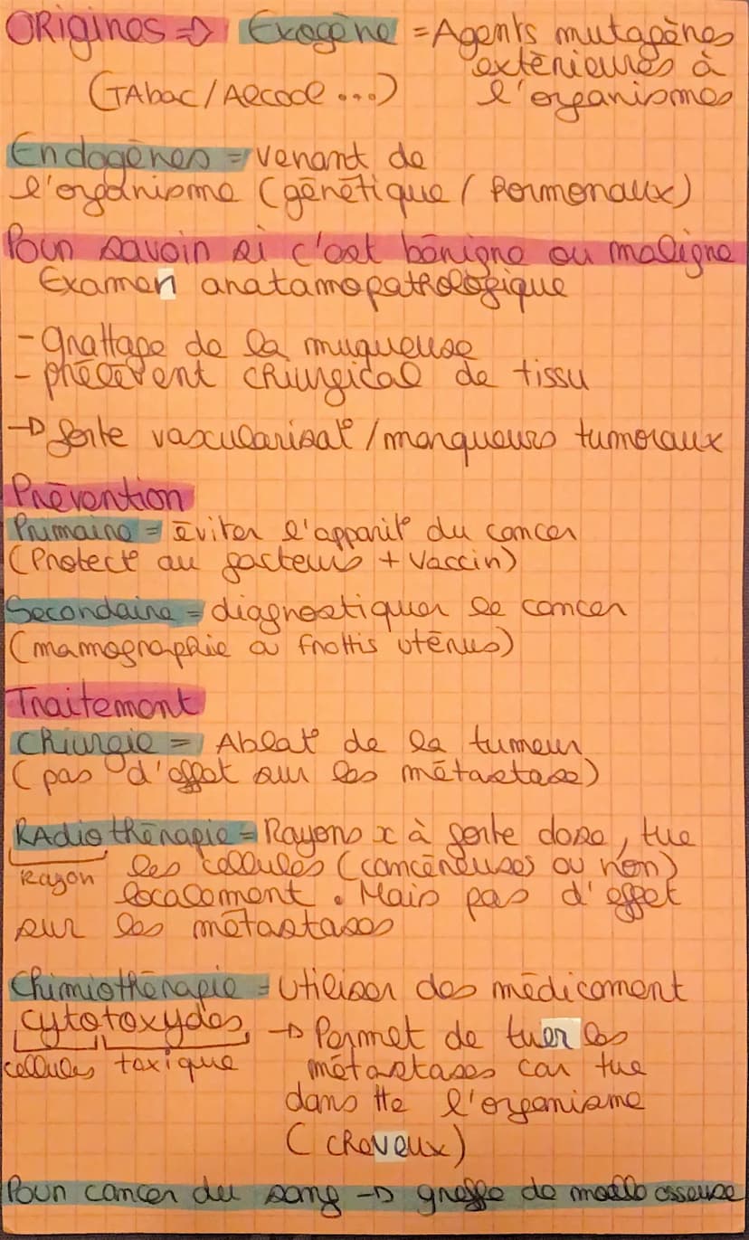 3
Une tumeur est une proliferation anormal
de cellules au sein d'un tissu sain
Lo bénigne (Sano gravite) Malione (cancer)
NEOPLASIO
TUMEUR =