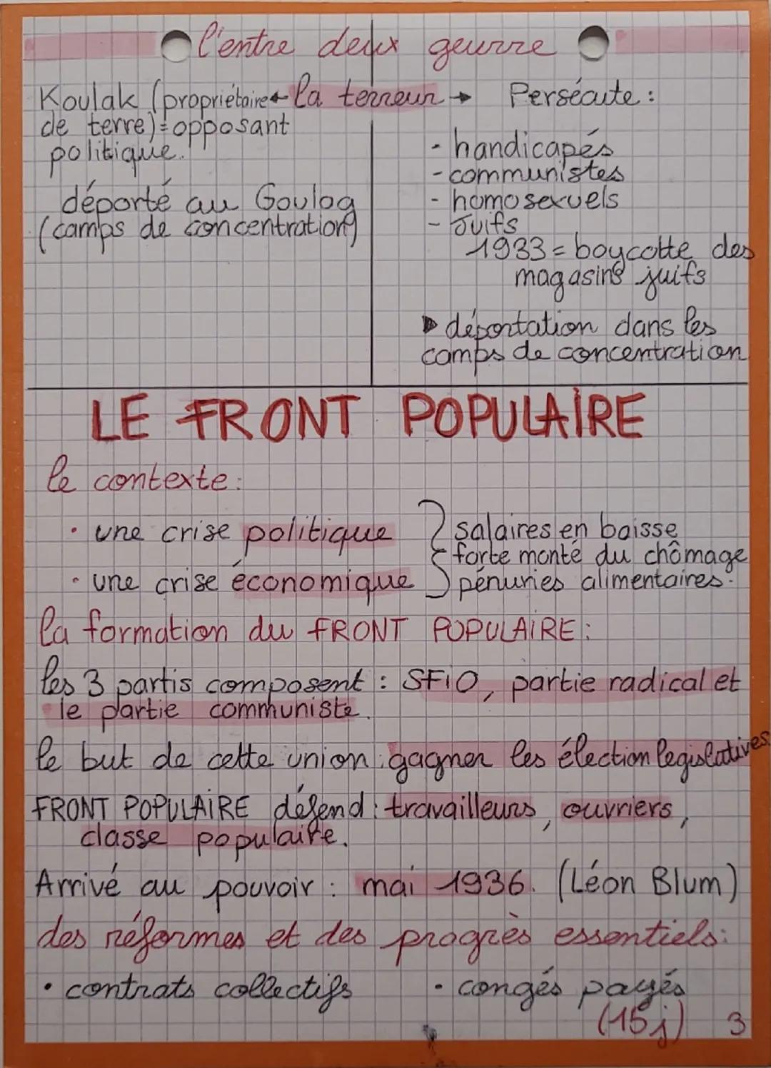 HIST

L'ENTRE DEUX
GUERRE

L'europe:

▸ affaiblie

4 pas appaisé par le traité de Versaille
(sources de nouvelle tensions)

▸ frappé par la 
