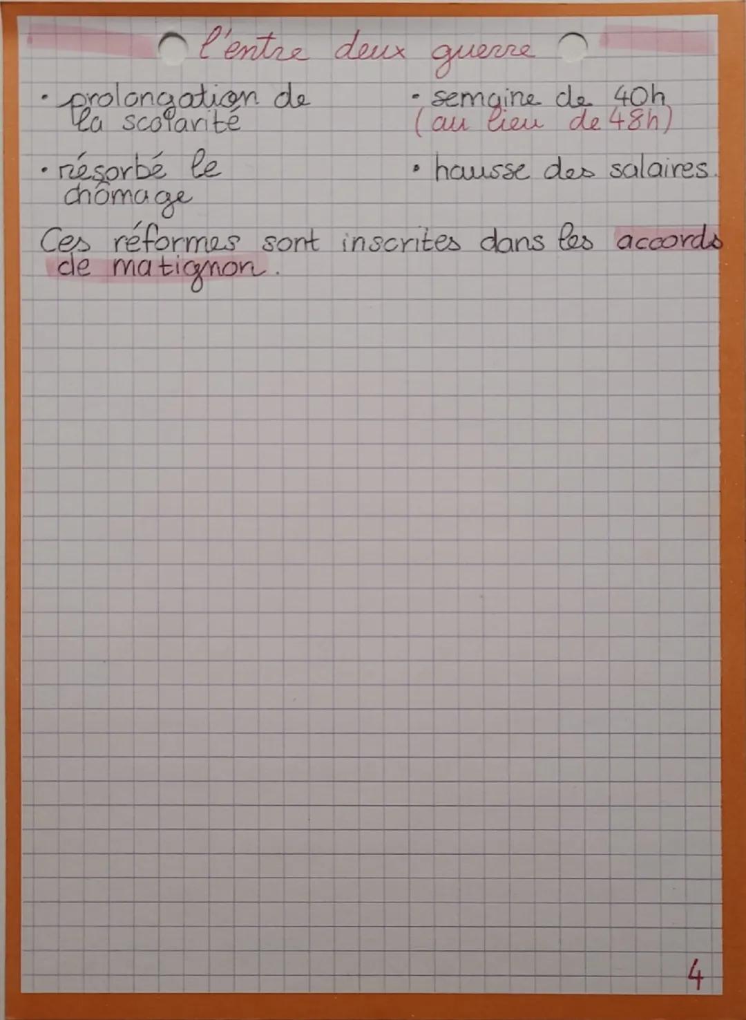 HIST

L'ENTRE DEUX
GUERRE

L'europe:

▸ affaiblie

4 pas appaisé par le traité de Versaille
(sources de nouvelle tensions)

▸ frappé par la 