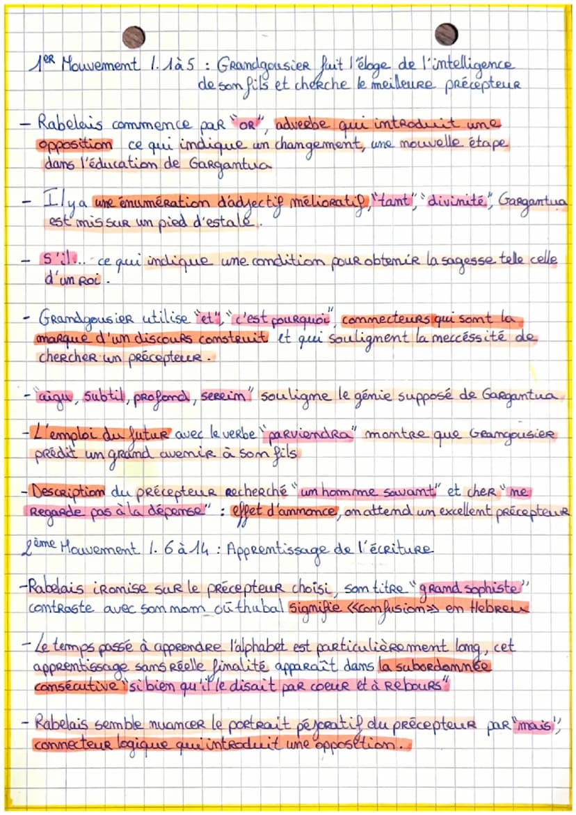 Elnde Lincertne
François Rabelais, Gargantua, chapitre 14 et 15
« Comment Gargantua fut instruit par unsophiste en
Lettres
Texte 1
Introduct