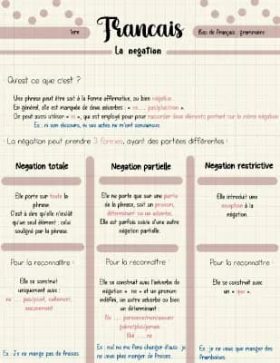 Know La négation : bac français  thumbnail