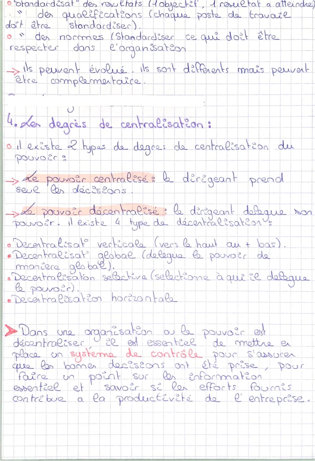MSGN
Comment
coordonner et organiser
le travail ?
a
to La division du travail :
Chap 8
Elle permet de répartir les tâches et de definir
les 