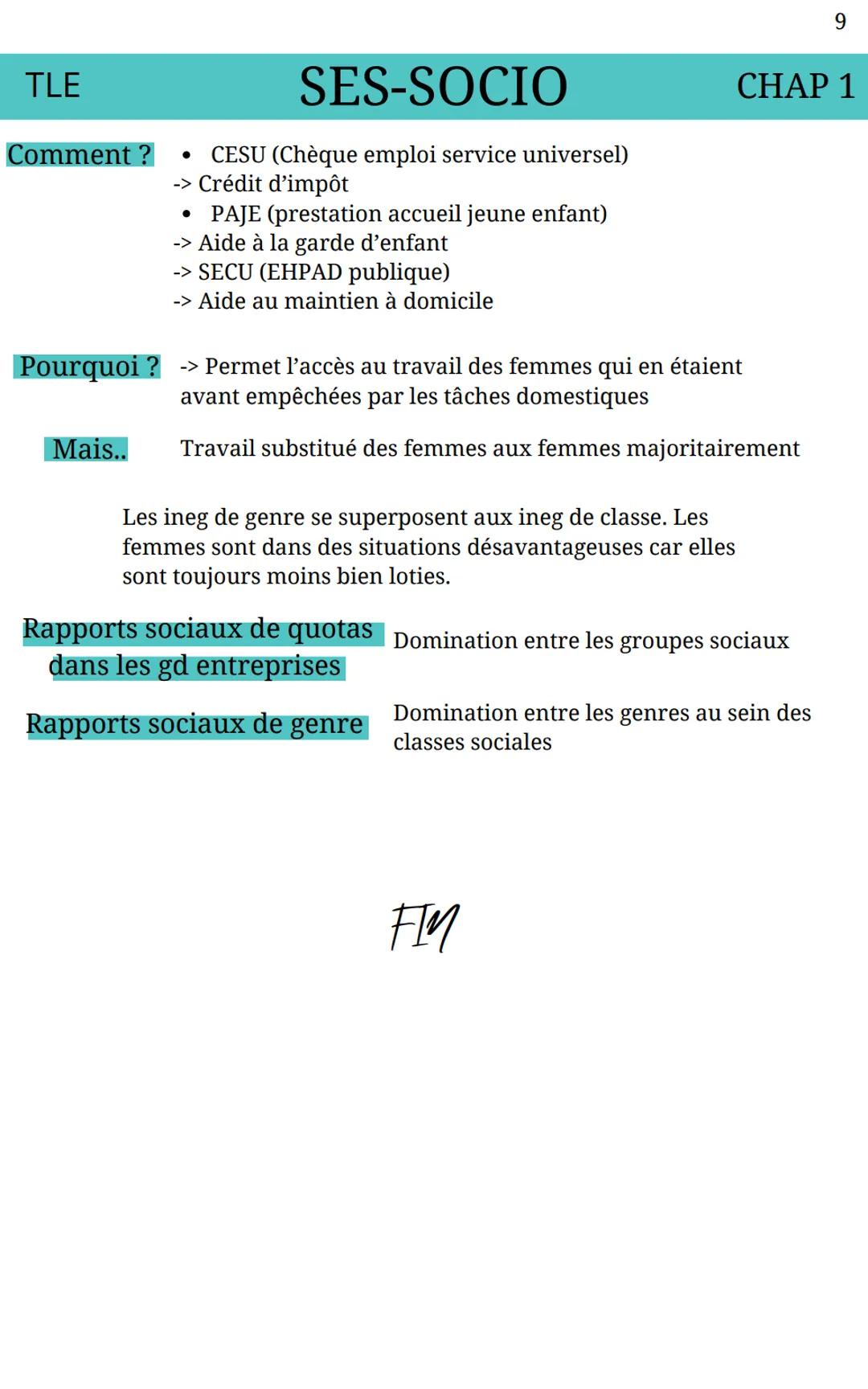 SES-SOCIO
Comment est structurée la société française ?
Syndicat Organisation de défense des intérêts des travailleurs
Objectif : Meilleure 