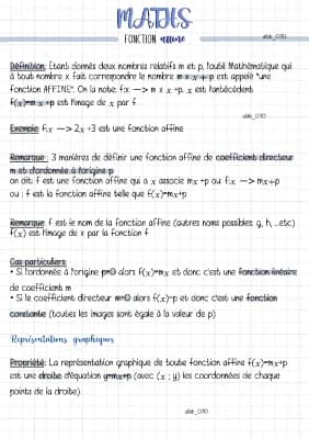 Know Maths : Fonction affine thumbnail