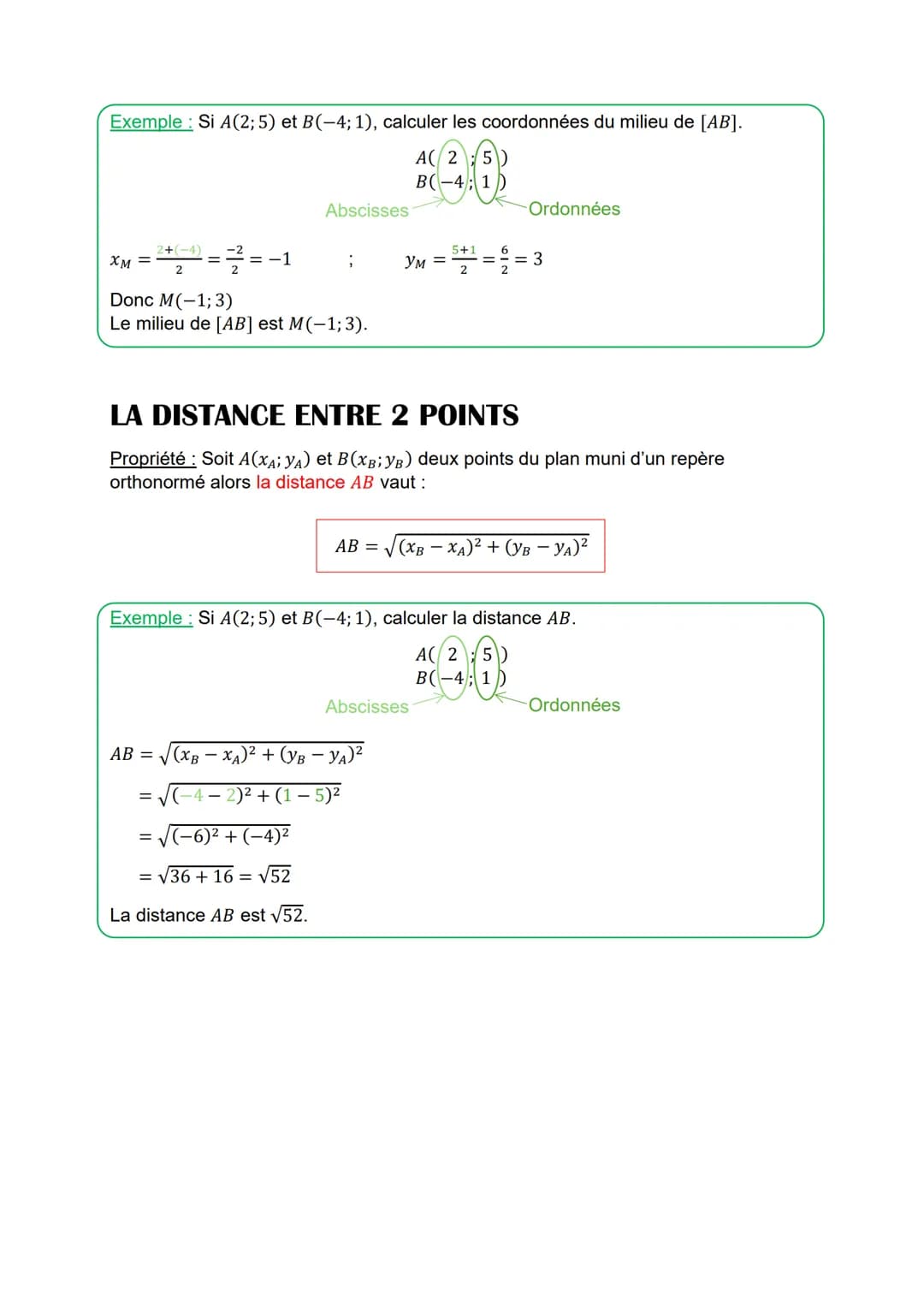 Reperage dans le plan
Définitions: Un repère de plan est la donnée de 3 points (O ; I; J) non alignés.
Repère
quelconque
Propriété Dans le r