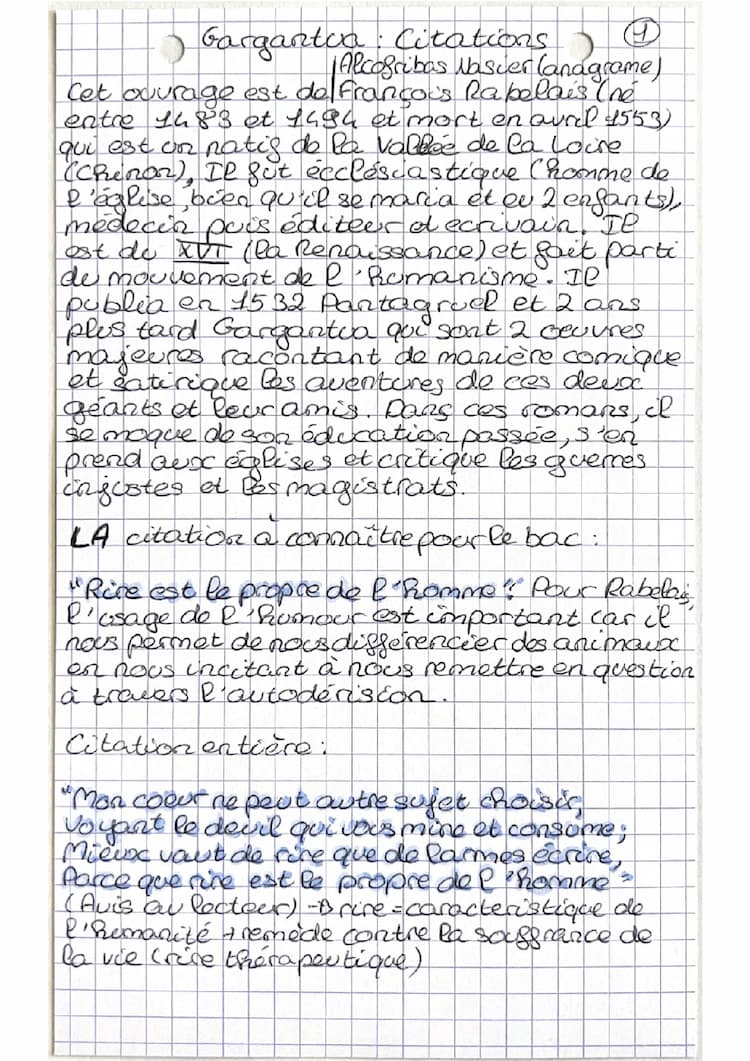 Know Citations tirées de Gargantua de Rabelais thumbnail