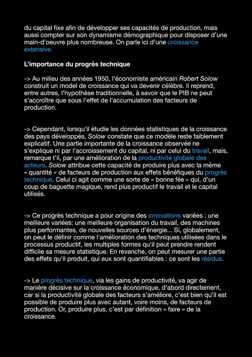 Chapitre 2 : Quels sont les sources et les défis de
la croissance économique ?
Introduction :
L'éco mondial semble pas avoir de limites. On 