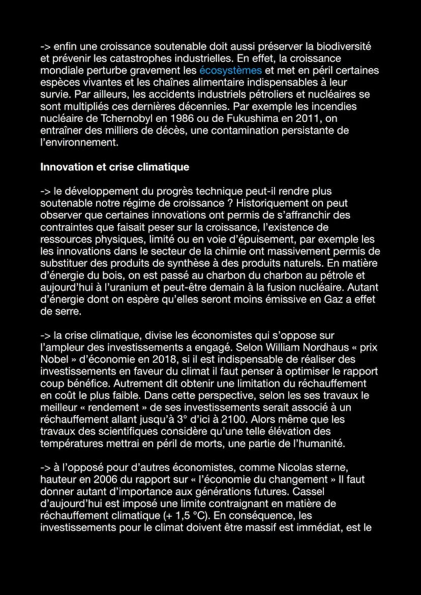 Chapitre 2 : Quels sont les sources et les défis de
la croissance économique ?
Introduction :
L'éco mondial semble pas avoir de limites. On 