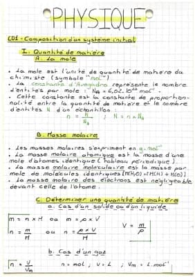 Know Chapitre 1 ; Composition d’un système initial  thumbnail