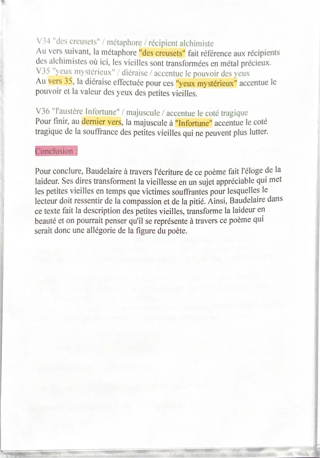 V8 "jupons troués et de froids tissus" / groupe nominal / catégorie sociale
Au vers 8, le groupe nominal "des jupons troués et de froids tis