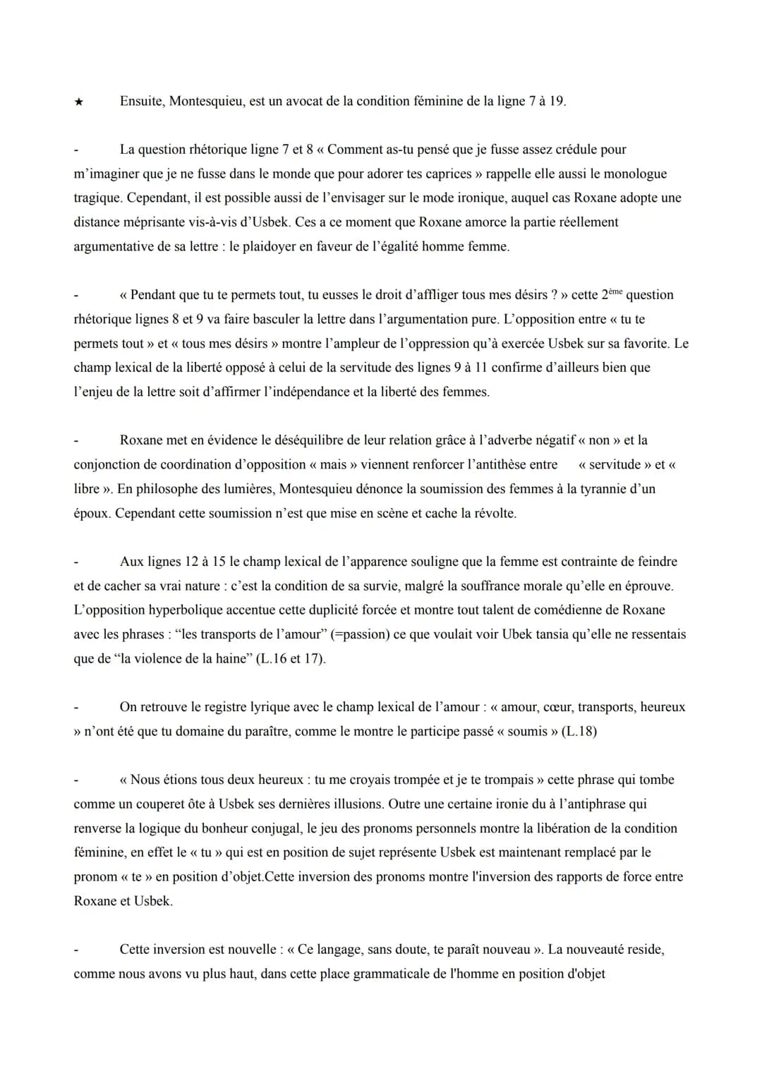 Texte Bac Nº 1: Montesquieu, Les lettres persanes, lettre 161, 1761.
Séquence 1: le roman.
Support: Montesquieu, lettre 161 des Lettres pers