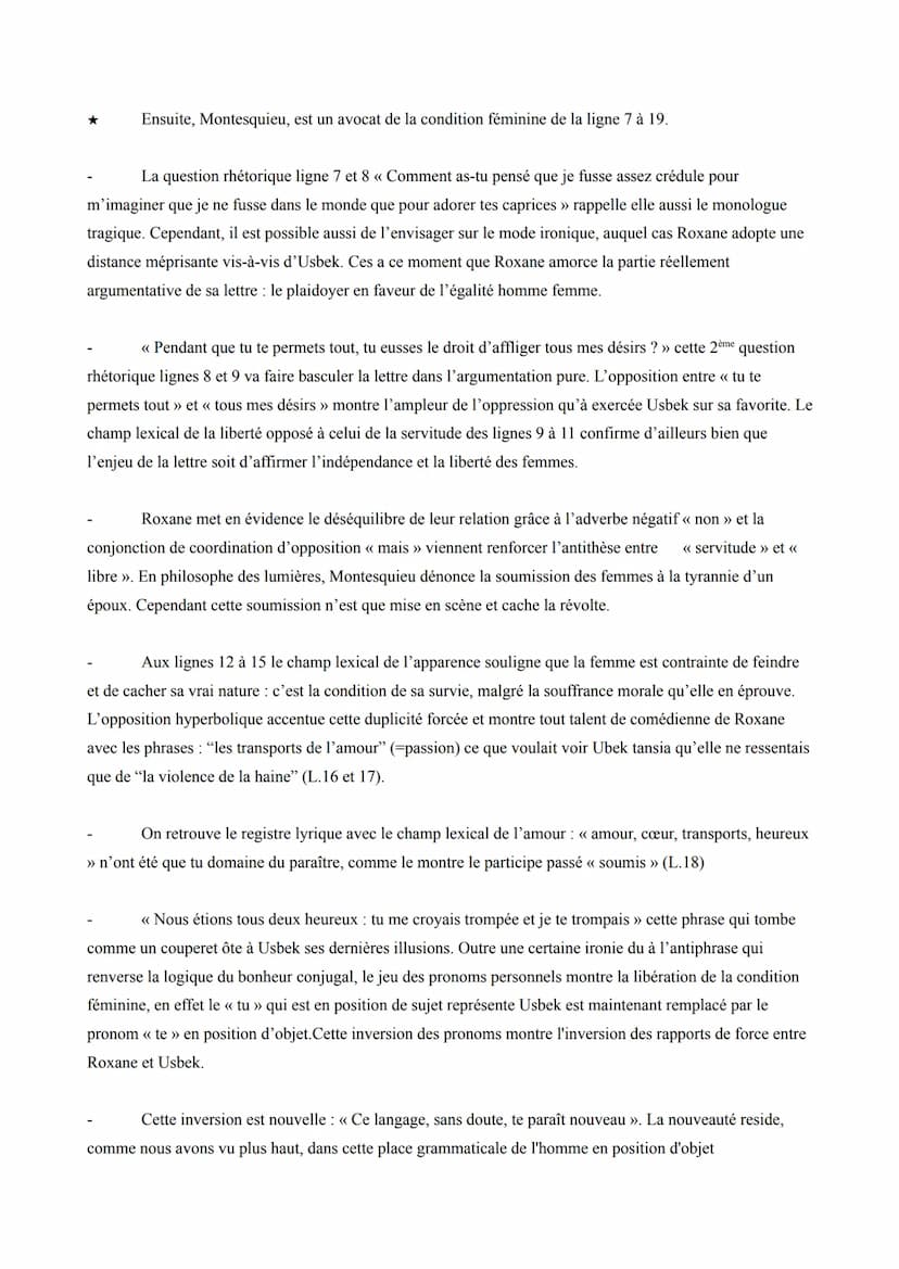 Texte Bac Nº 1: Montesquieu, Les lettres persanes, lettre 161, 1761.
Séquence 1: le roman.
Support: Montesquieu, lettre 161 des Lettres pers