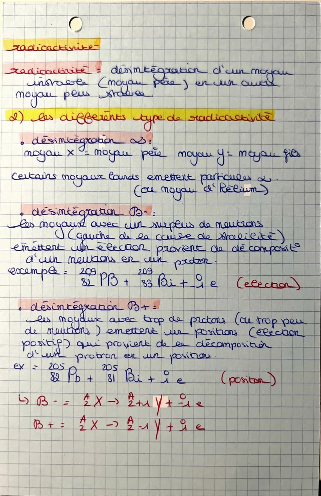 C Chapitre 2
a La Radicactivité"
4) Transformations nucléaires
is Le fission
C'est une reaction nucléaire provoquée au
cours de laquelle un 