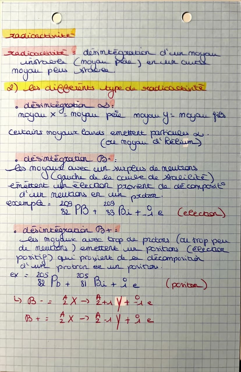 C Chapitre 2
a La Radicactivité"
4) Transformations nucléaires
is Le fission
C'est une reaction nucléaire provoquée au
cours de laquelle un 